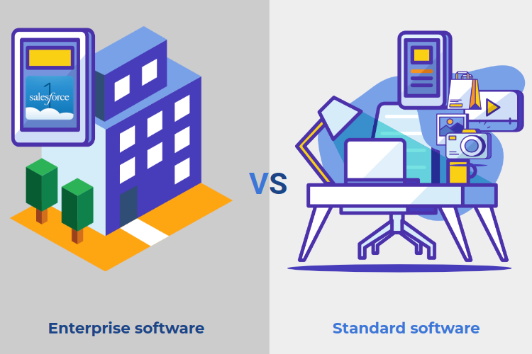 Enterprise software application development vs standard application development